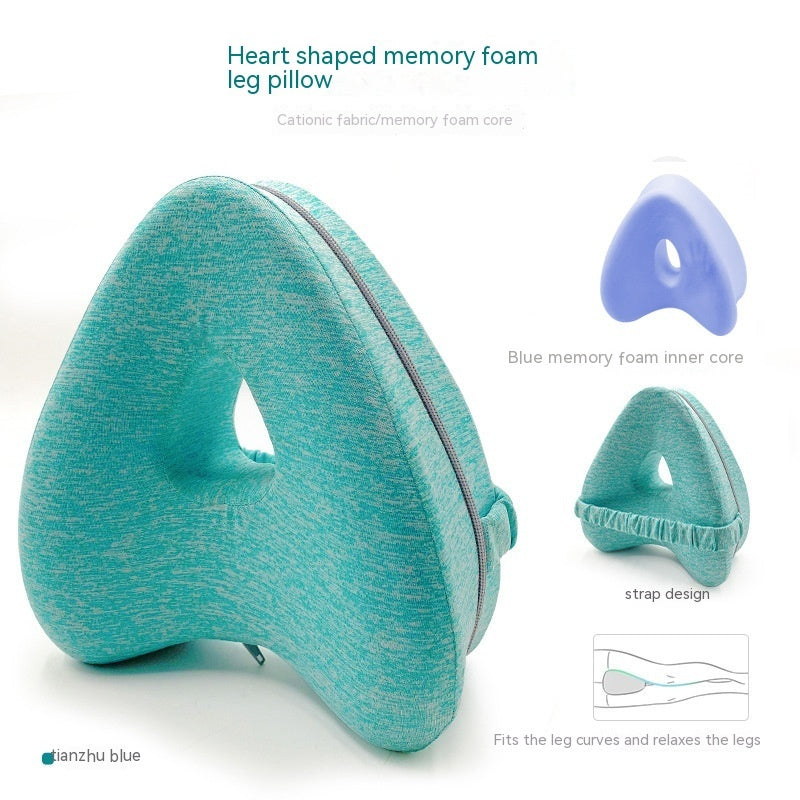 Heart-Shaped Memory Foam Contour Legacy Leg Support Pillow