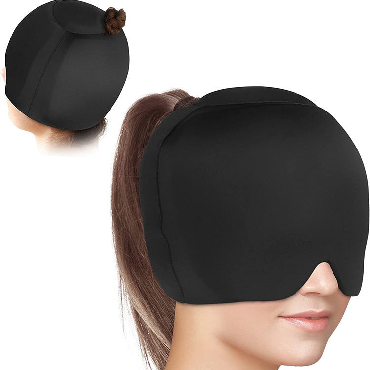 Migraine Relief Hat Ice Pack Gel Headache Mask