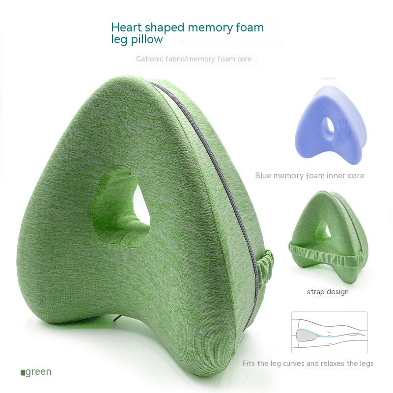 Heart-Shaped Memory Foam Contour Legacy Leg Support Pillow