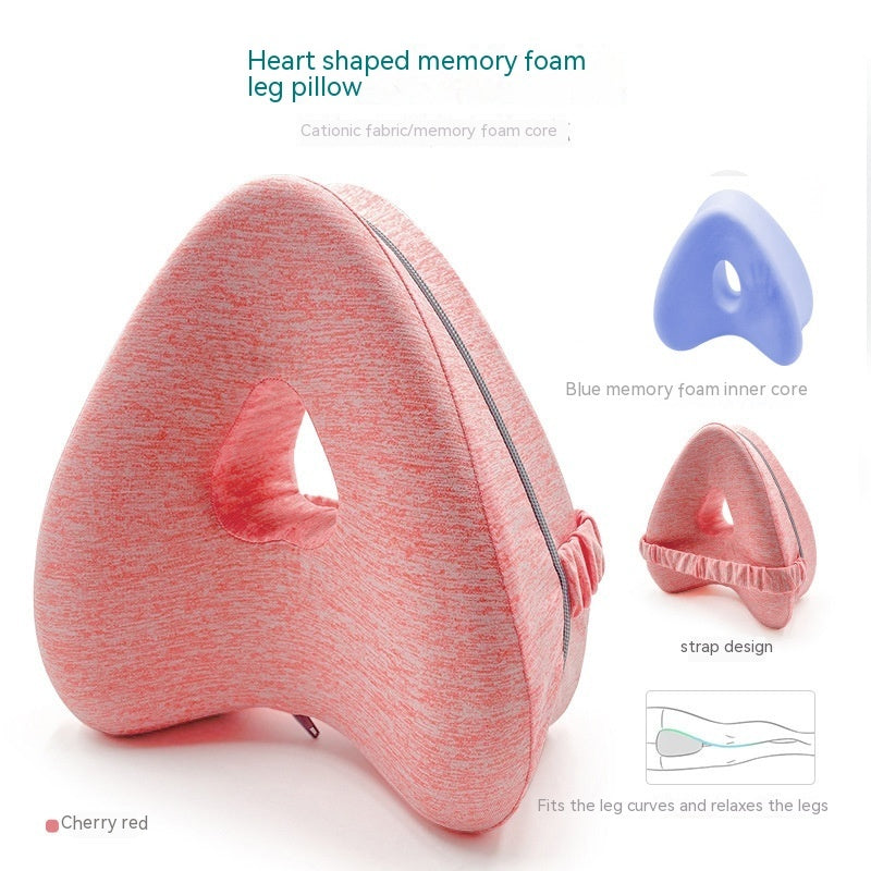 Heart-Shaped Memory Foam Contour Legacy Leg Support Pillow