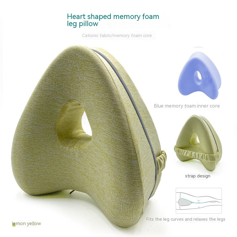 Heart-Shaped Memory Foam Contour Legacy Leg Support Pillow