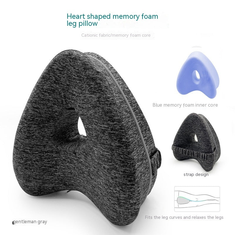 Heart-Shaped Memory Foam Contour Legacy Leg Support Pillow