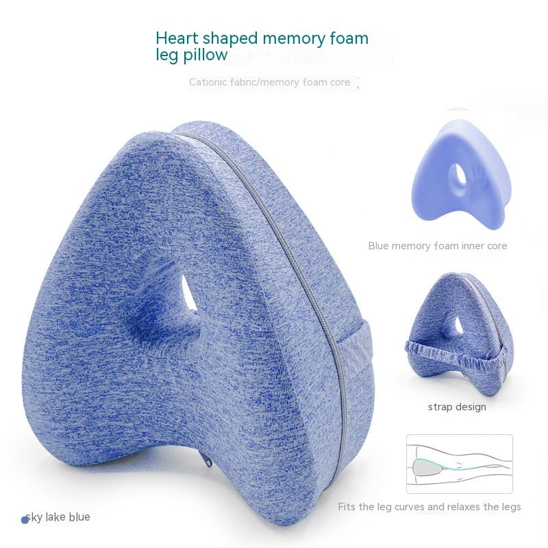 Heart-Shaped Memory Foam Contour Legacy Leg Support Pillow